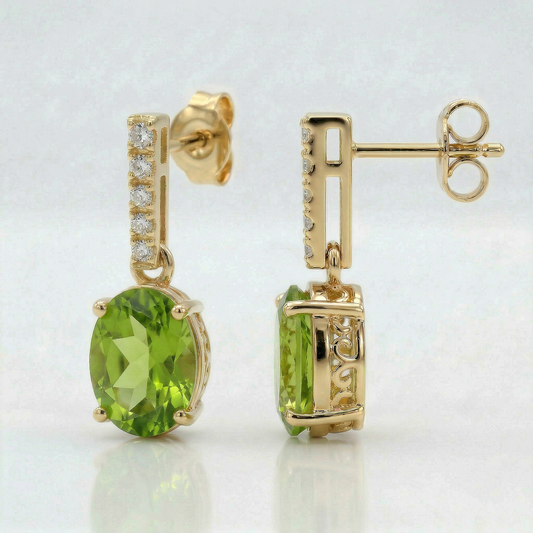 14KY SEMI PREC CLASSIC BIRTHSTONE EARRING