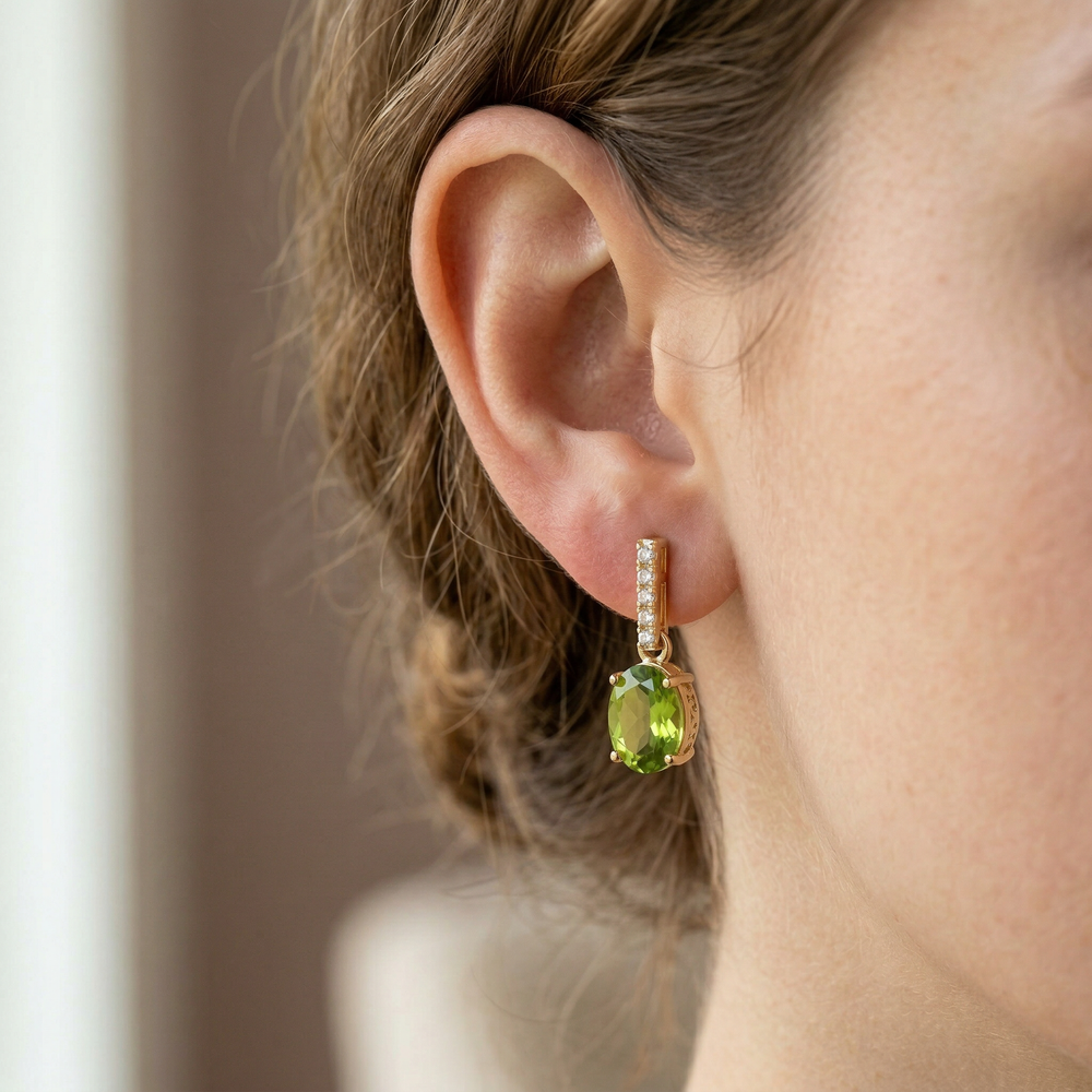 14KY SEMI PREC CLASSIC BIRTHSTONE EARRING