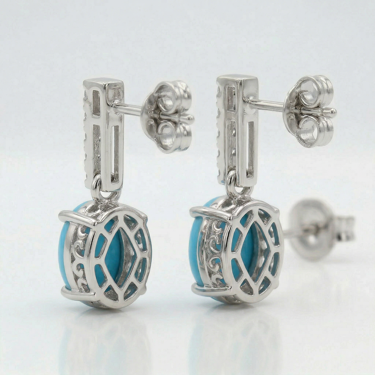 14KW  SEMI PREC CLASSIC BIRTHSTONE EARRING