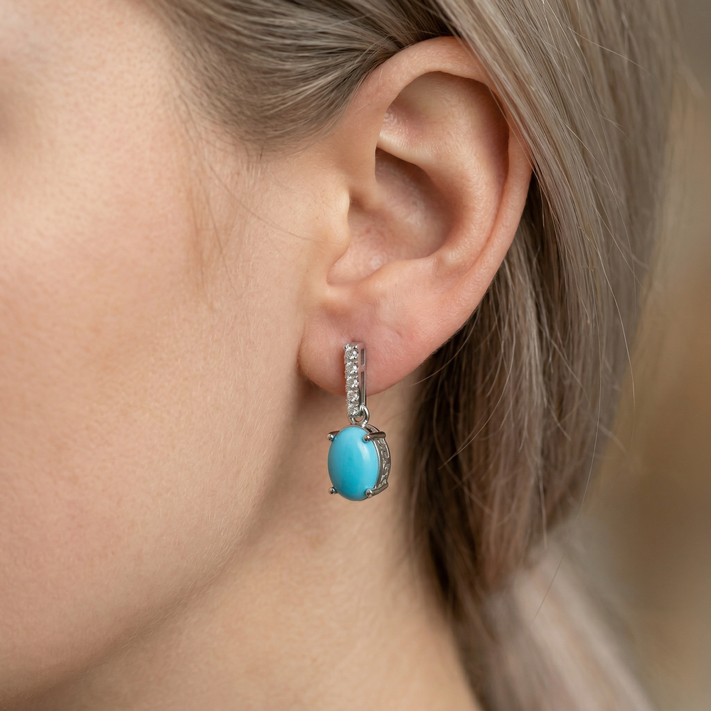 14KW  SEMI PREC CLASSIC BIRTHSTONE EARRING