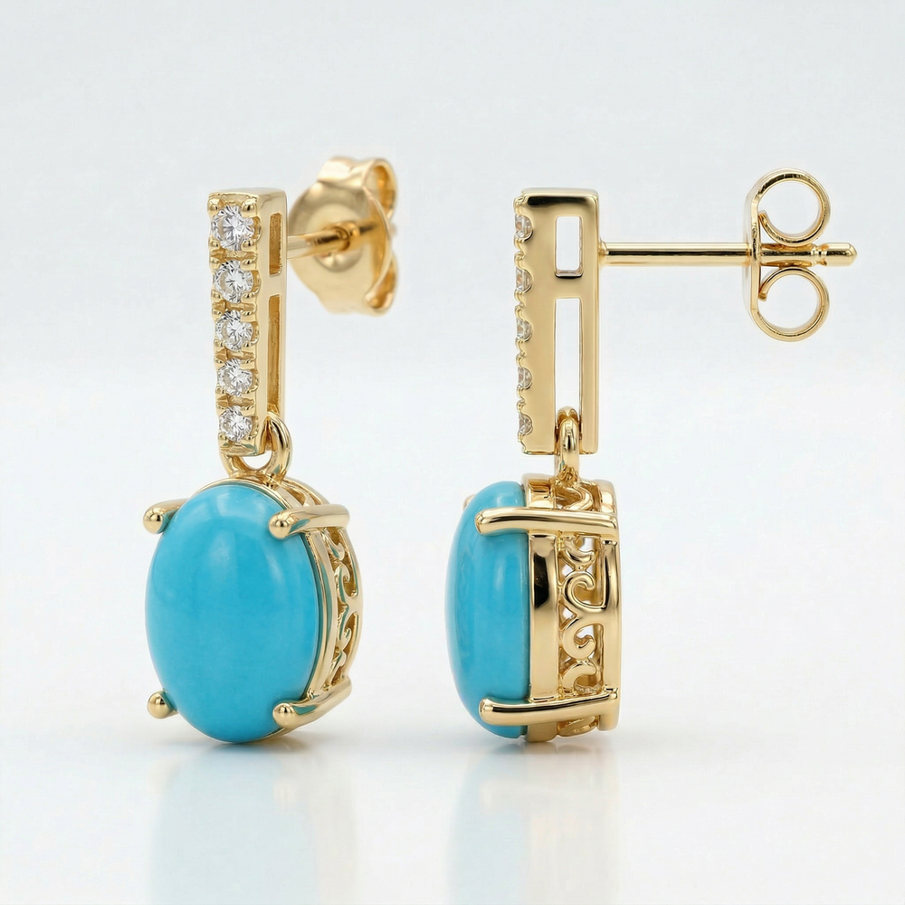 14KY SEMI PREC CLASSIC BIRTHSTONE EARRING
