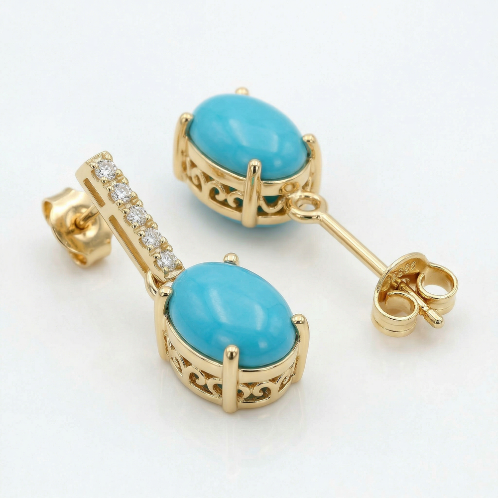 14KY SEMI PREC CLASSIC BIRTHSTONE EARRING