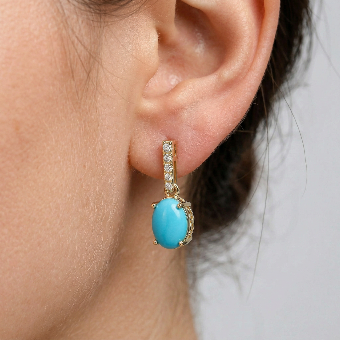 14KY SEMI PREC CLASSIC BIRTHSTONE EARRING