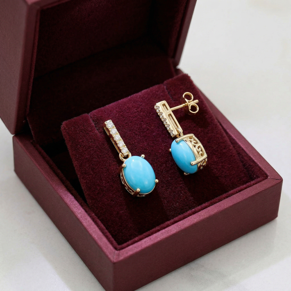14KY SEMI PREC CLASSIC BIRTHSTONE EARRING