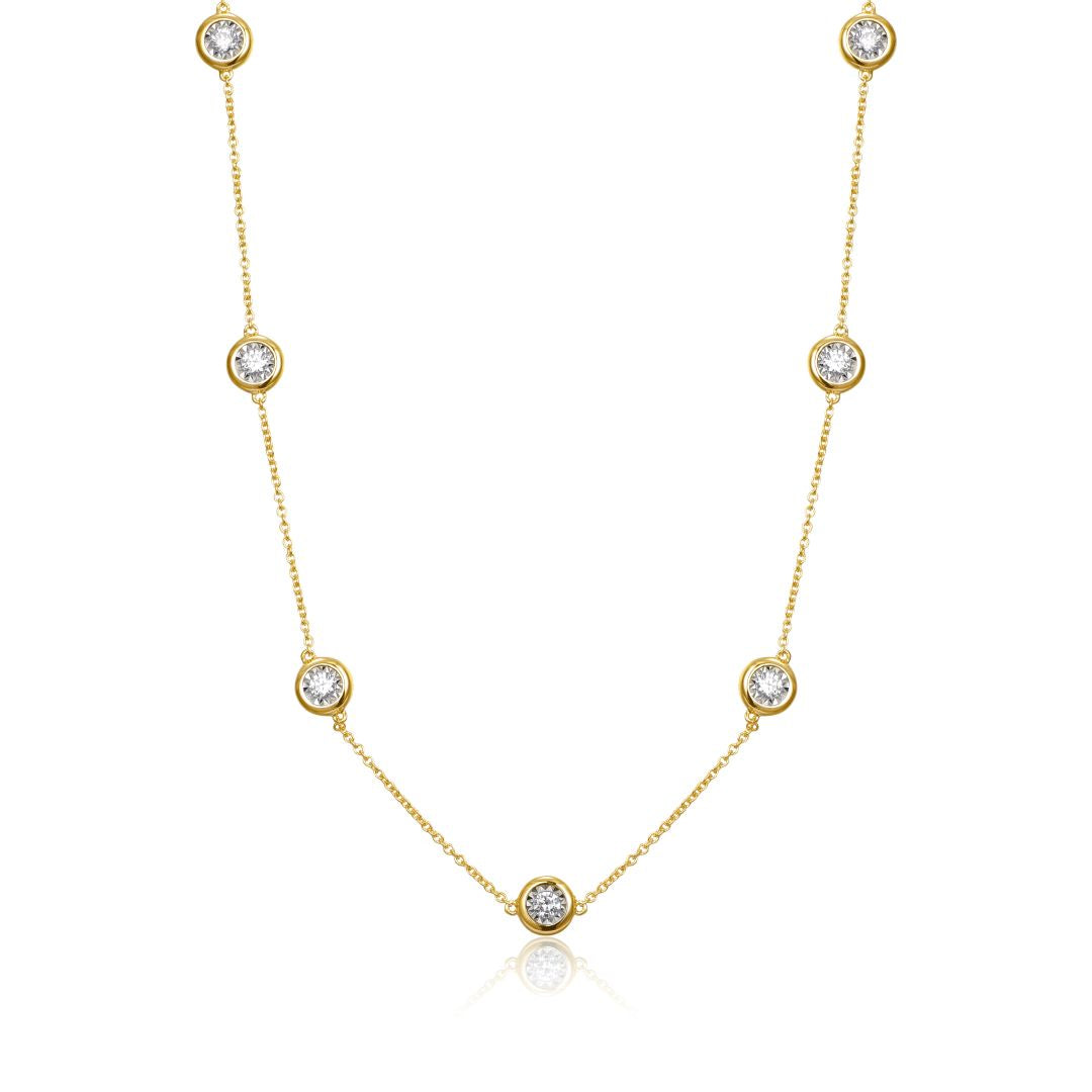 14KY  DIAMOND MIRACLE D.B.Y. NECKLACE
