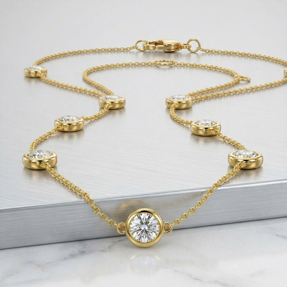 14KY  DIAMOND MIRACLE D.B.Y. NECKLACE