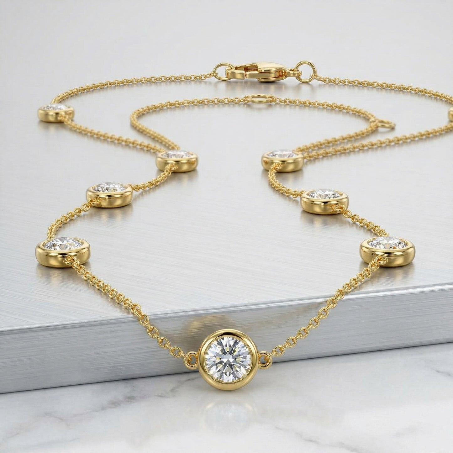 14KY  DIAMOND MIRACLE D.B.Y. NECKLACE