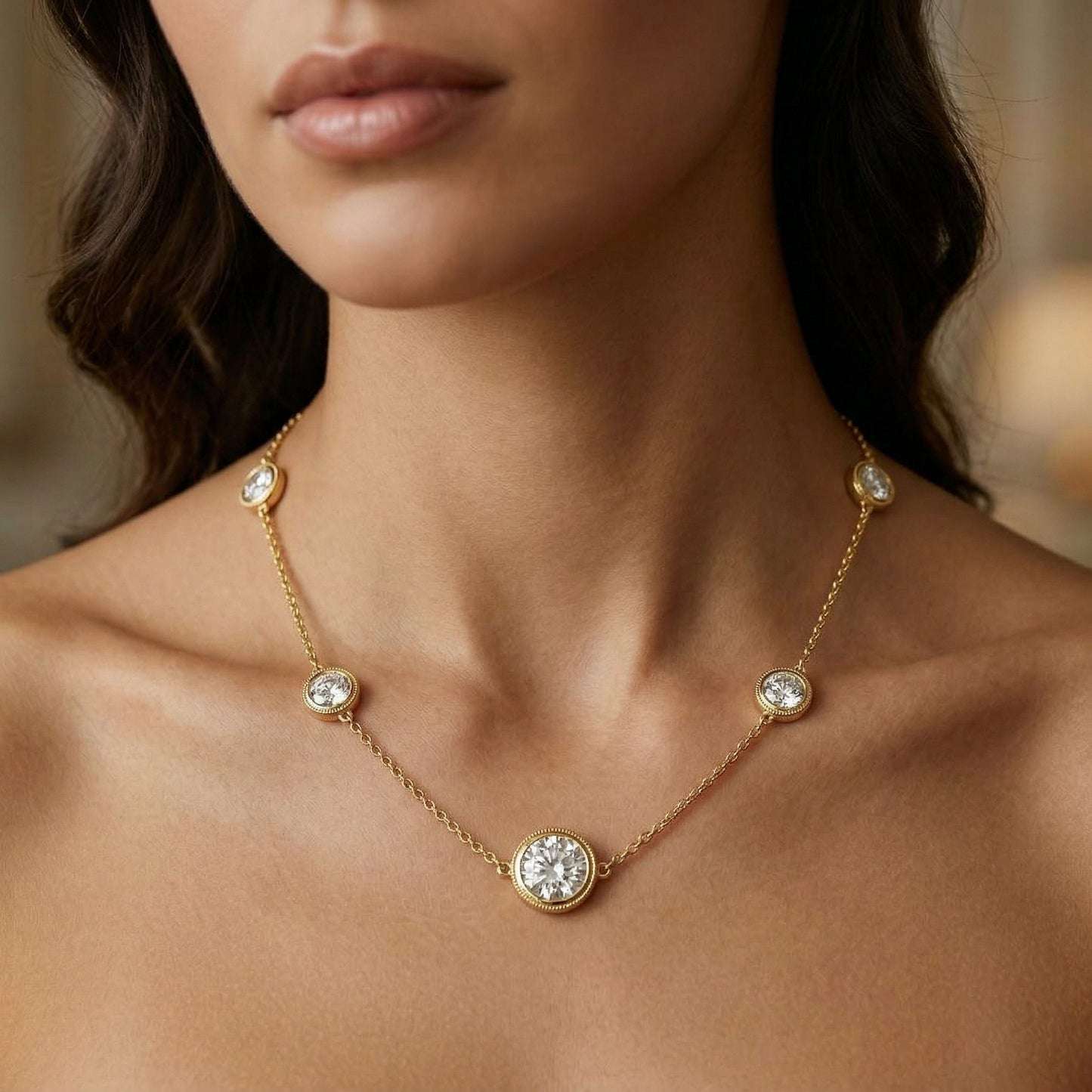 14KY  DIAMOND MIRACLE D.B.Y. NECKLACE