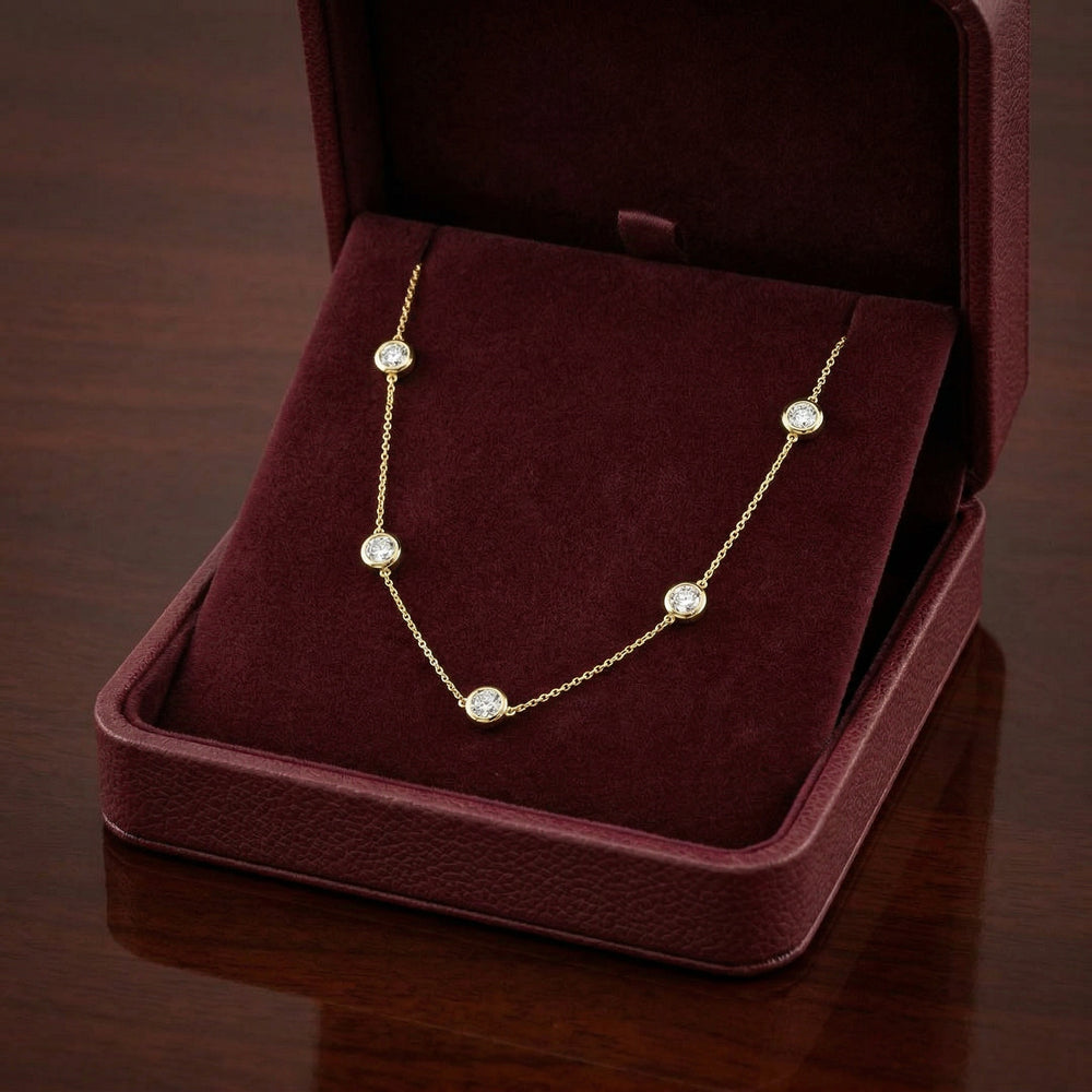 14KY  DIAMOND MIRACLE D.B.Y. NECKLACE