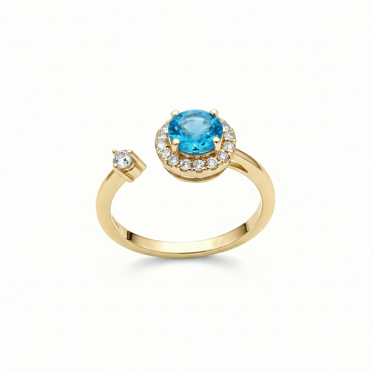 14KY SEMI PREC 4 PRONG HALO RING