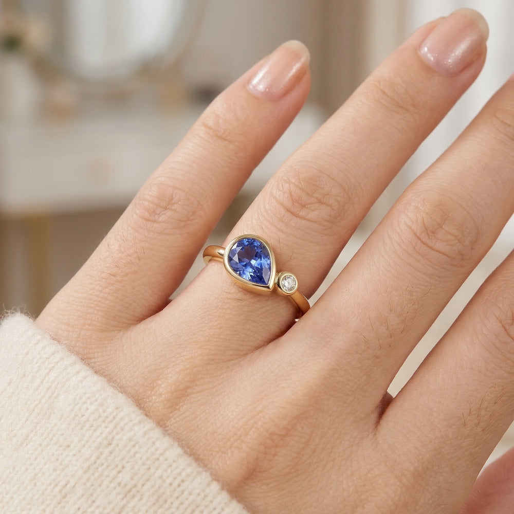 14KY SEMI PREC  BZL RING